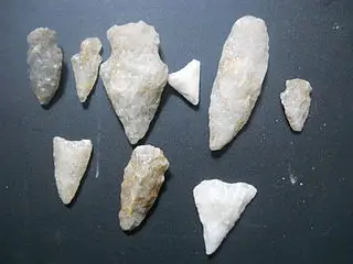 quartz arrowhead collection
