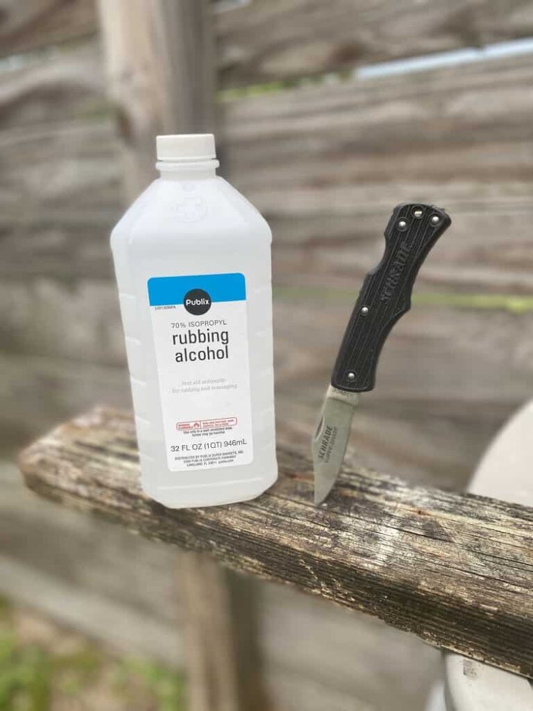 Can You Clean a Pocket Knife with Rubbing Alcohol?